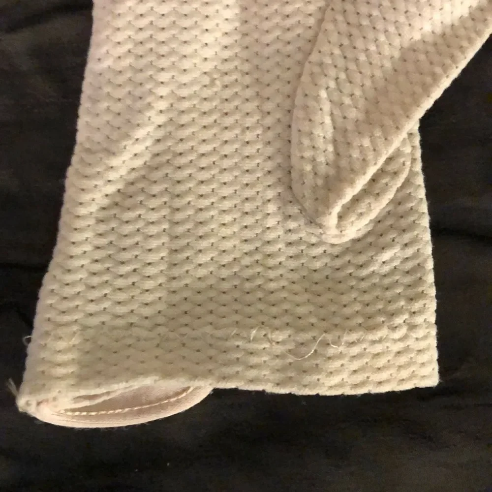 Vintage Off White Knit Ladies/Girls Gloves Small